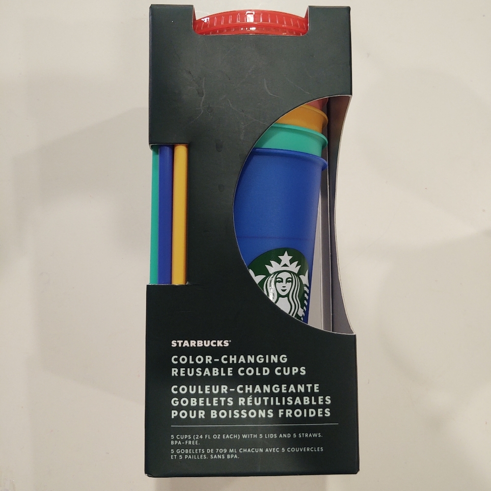 Starbucks color changing cups set